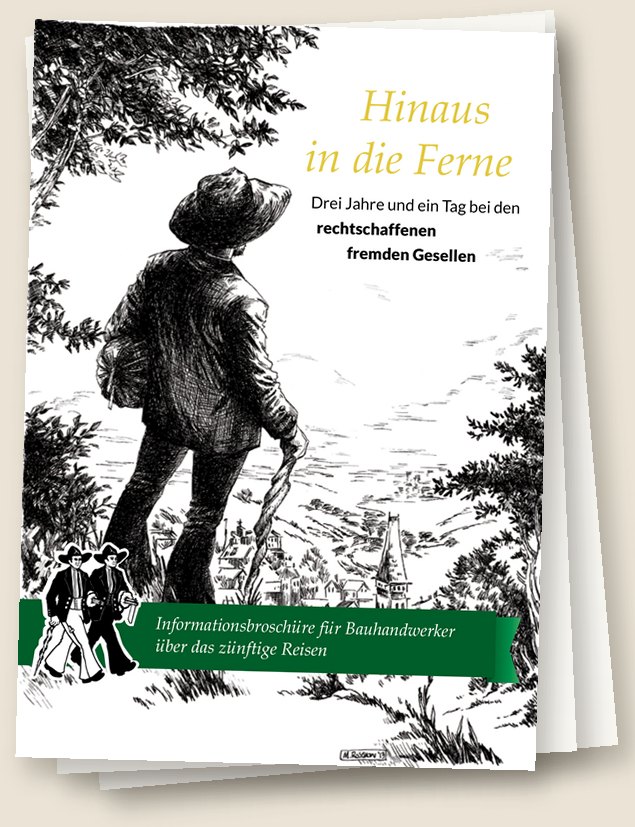 Titel der Broschüre Hinaus in die Ferne