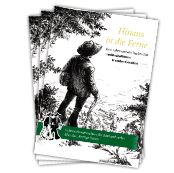 Titel der Broschüre Hinaus in die Ferne
